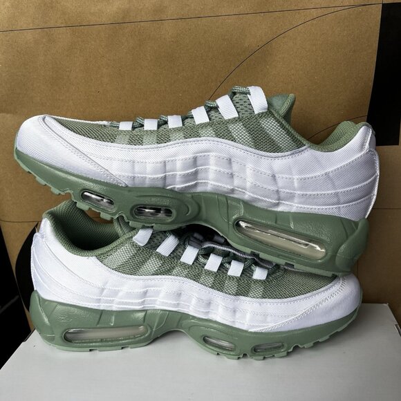 NEW Nike Air Max 95 Nike By You “Honeydew”  Green White DM1182-991 Men Size 10.5 - Picture 2 of 8
